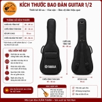 Bao Da Đàn Guitar Dày 3 Lớp Size 1/2 Túi Đựng Đàn Guitar Acoustic Classic Chống Sốc Chống Trầy Có Quai Đeo