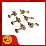Khóa đàn Guitar HF Màu Hồng Đồng tai tim K-865PBN