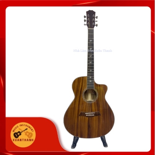 Đàn Guitar Gỗ Điệp Trung Kỹ Acoustic Dây Sắt Cẩn Ốc Xà Cừ GDKA-4/4 Đàn Guitar Full Size Cho Người Mới Học Và Biểu Diễn