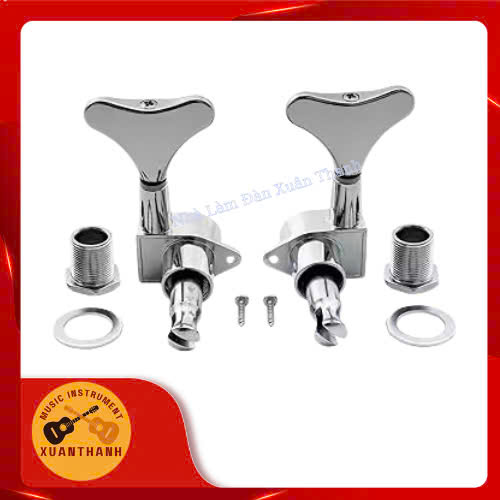 KHÓA ĐÀN GUITAR BASS INOX 4 DÂY 2 BÊN KB-4