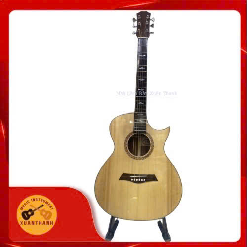 Đàn GUITAR QUEEN'S Gỗ Hồng Đào Trung Kỹ Eo Sừng Acoustic (Dây Sắt) GHDTKA-ES4/4